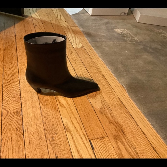 Khaite Black Leather Arizona Boot - Picture 7 of 7